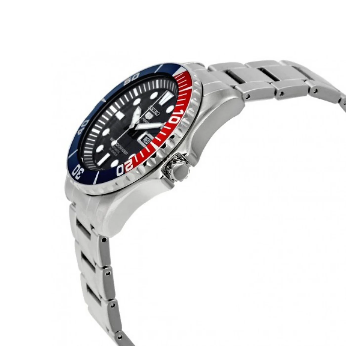 Seiko SNZF15K1 Sea Urchin — боковой ракурс с видом заводной головки