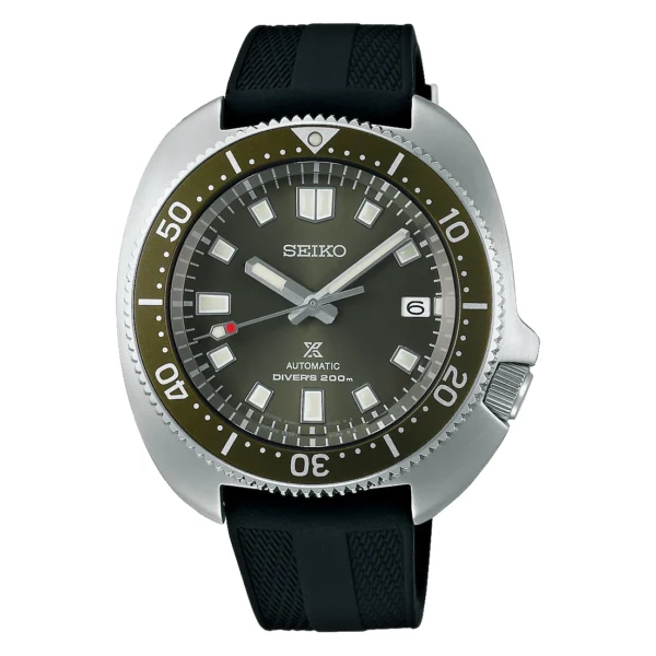 Seiko SPB153J1 Captain Willard — дайверские часы с оливковым циферблатом и каучуковым ремешком