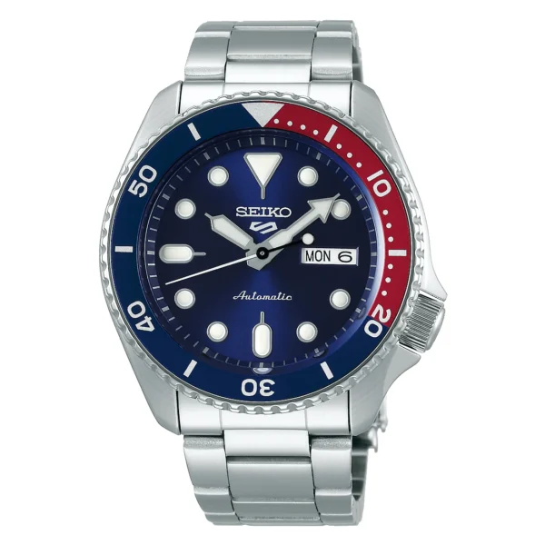 Seiko SRPD53K1 Pepsi — синий циферблат, сине-красный безель, стальной браслет