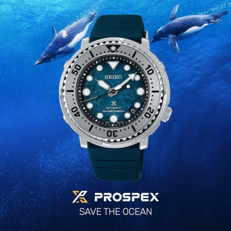 Рекламная фотография Seiko Prospex Tuna SRPH77K1 Save the Ocean