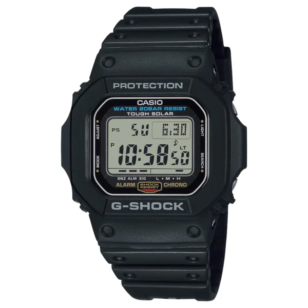 Casio G-Shock G-5600UE-1E — чёрные квадратные цифровые часы с Tough Solar