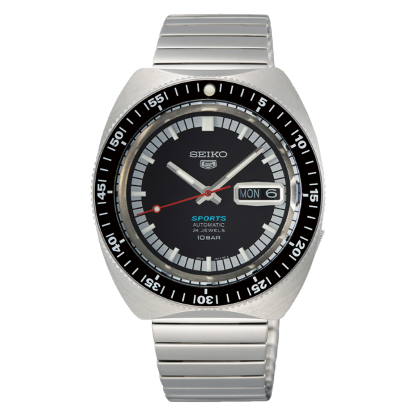 Seiko 5 Sports SRPK17K1 — серебристый циферблат и стальной браслет