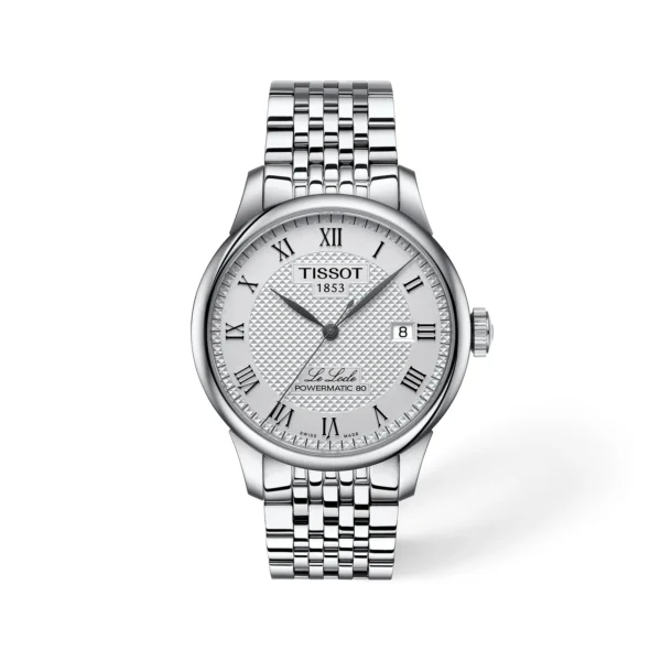 Tissot Le Locle Powermatic 80 T006.407.11.033.00 — общий вид на белом фоне