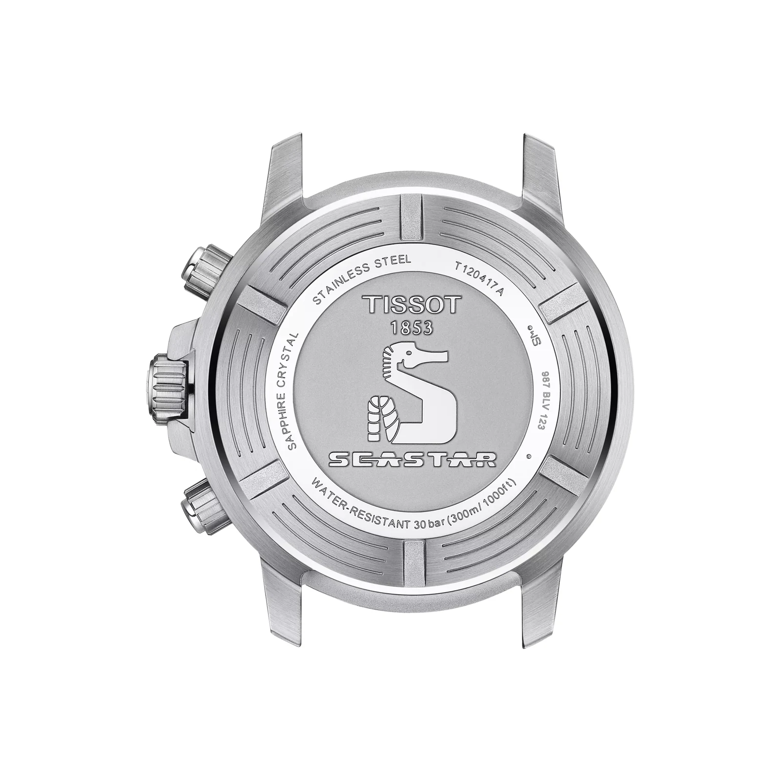 Tissot Seastar 1000 Chronograph T120.417.11.051.01 — завинчивающаяся задняя крышка