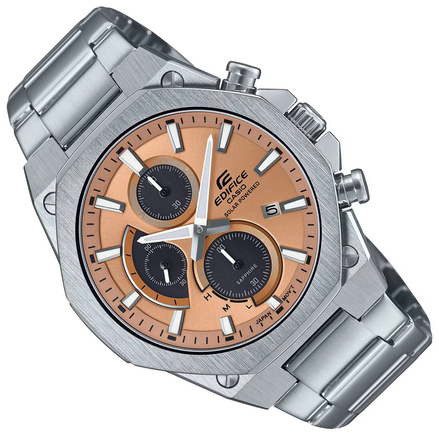 Casio EFS-S570D-5A — корпус и браслет под углом