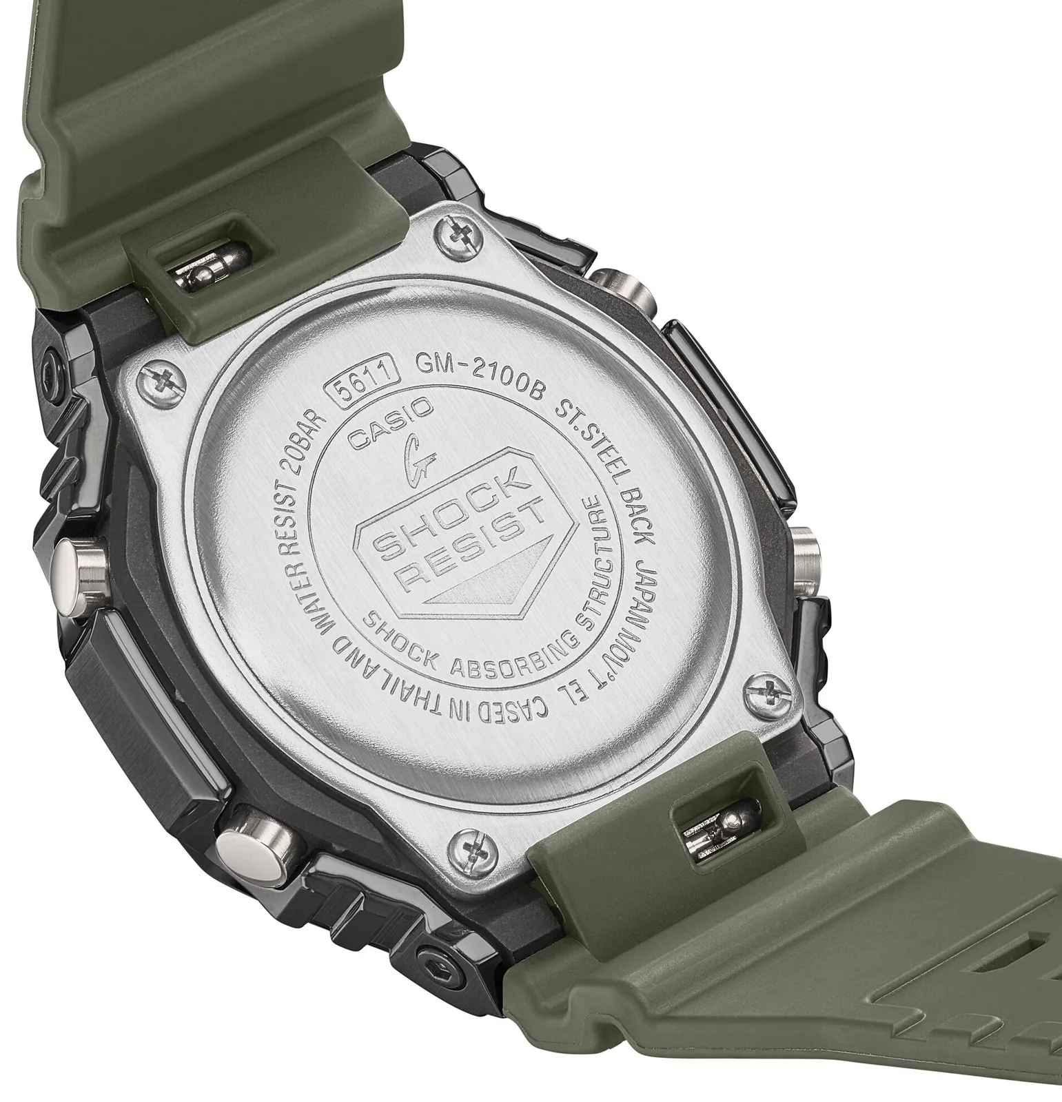 Casio GM-2100B-3A — задняя крышка