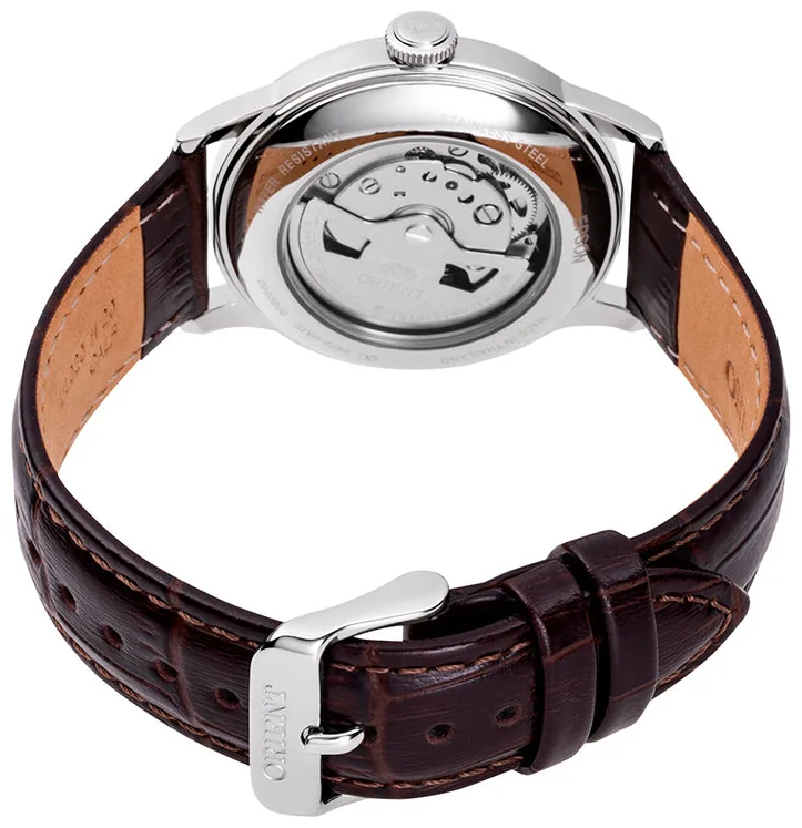 Orient RA-AC0M04Y — кожаный ремень и застёжка