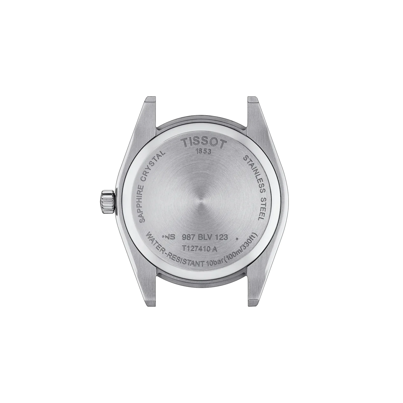 Tissot T127.410.11.041.00 Gentleman — закрытая задняя крышка корпуса