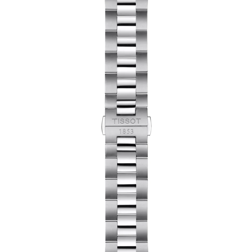 Tissot T127.410.11.041.00 Gentleman — стальной браслет и застёжка бабочка