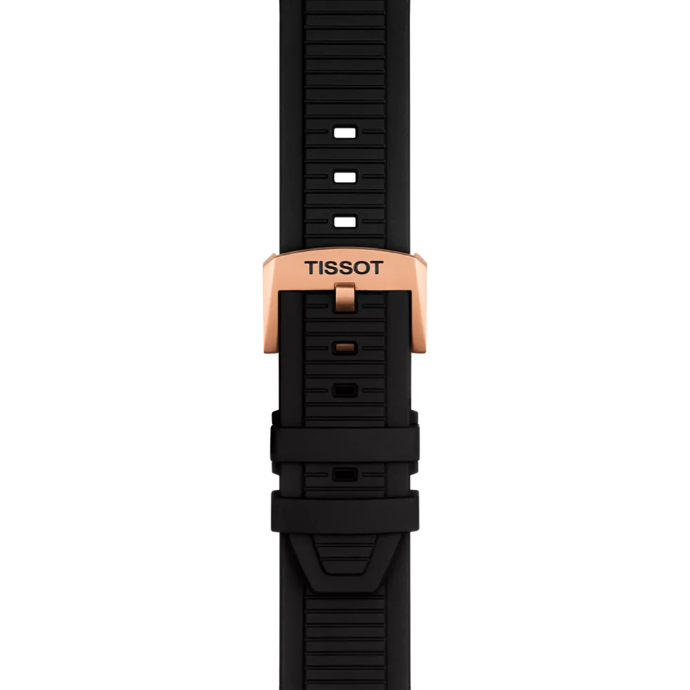 Tissot T141.417.37.051.00 T-Race — чёрный силиконовый ремешок